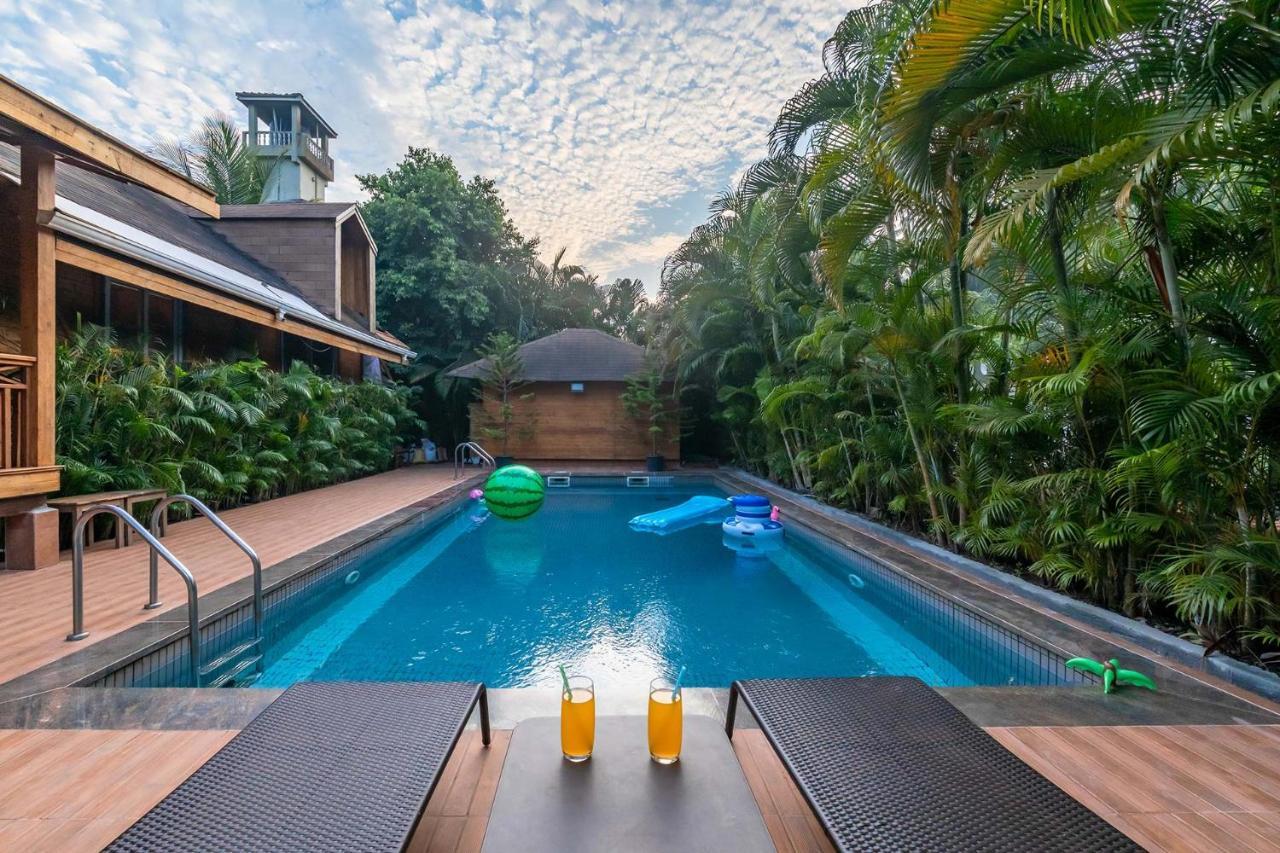 Nature'S Abode - The Wooden Villa At Morjim By Stayvista Exterior foto